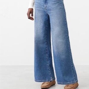 Banana Republic PETITE Flare Wide-Leg Denim Jeans NWT 6P